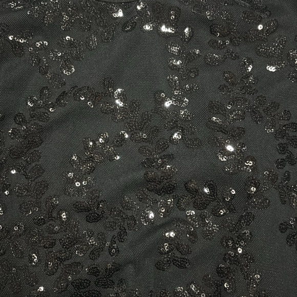 Black sequin crop  top women size Small - Picture 6 of 6